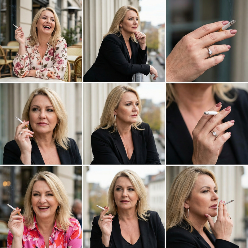 55-Year-Old Gorgeous Blonde Smoking Collection 55-Year-Old Gorgeous Blonde Smoking Collection