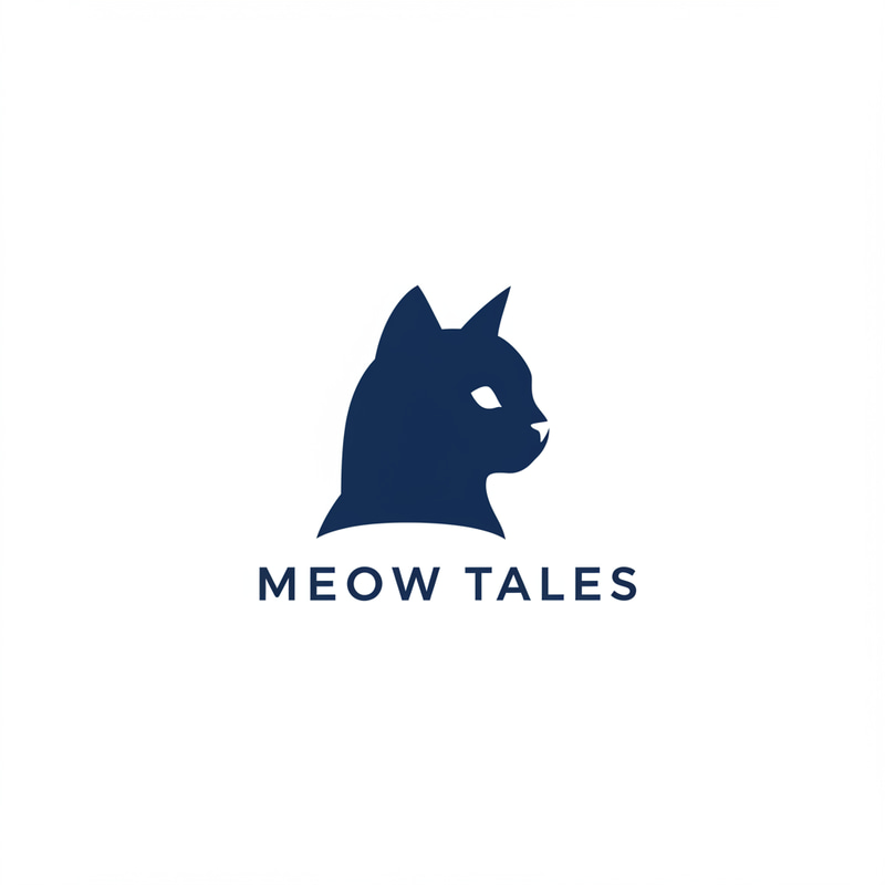 Cat Logo Design for Meow Tales Cat Logo Design for Meow Tales