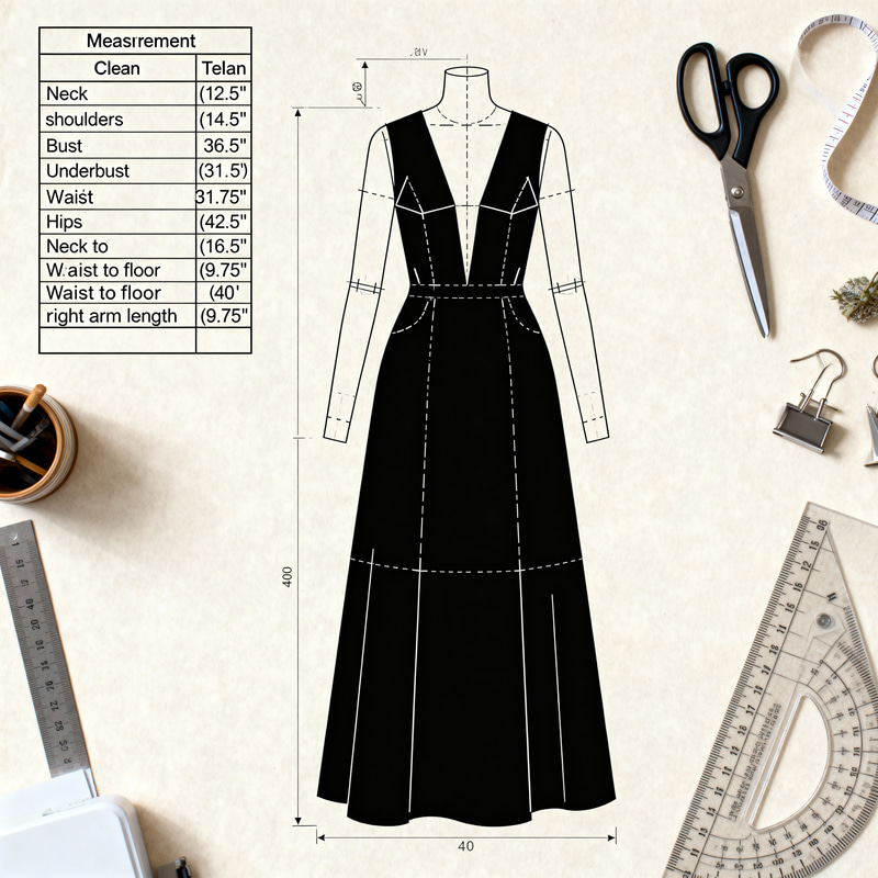Custom Dress Pattern Based on Your Measurements Custom Dress Pattern Based on Your Measurements