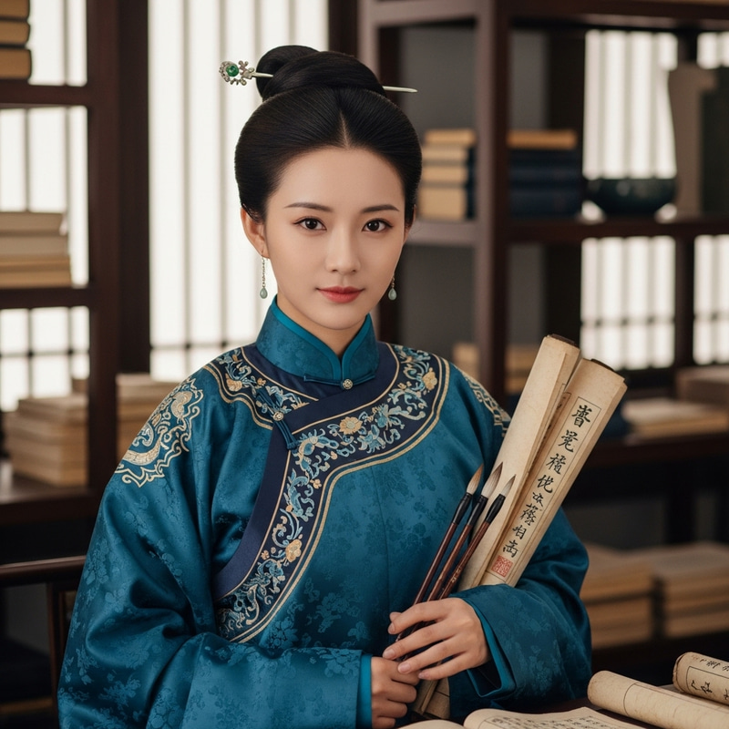 Ancient Chinese Student: Modesty & Strength