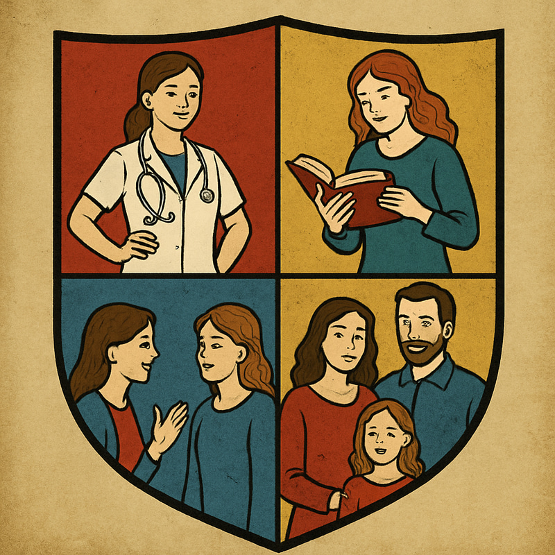 Medieval Shield Design with Four Themes