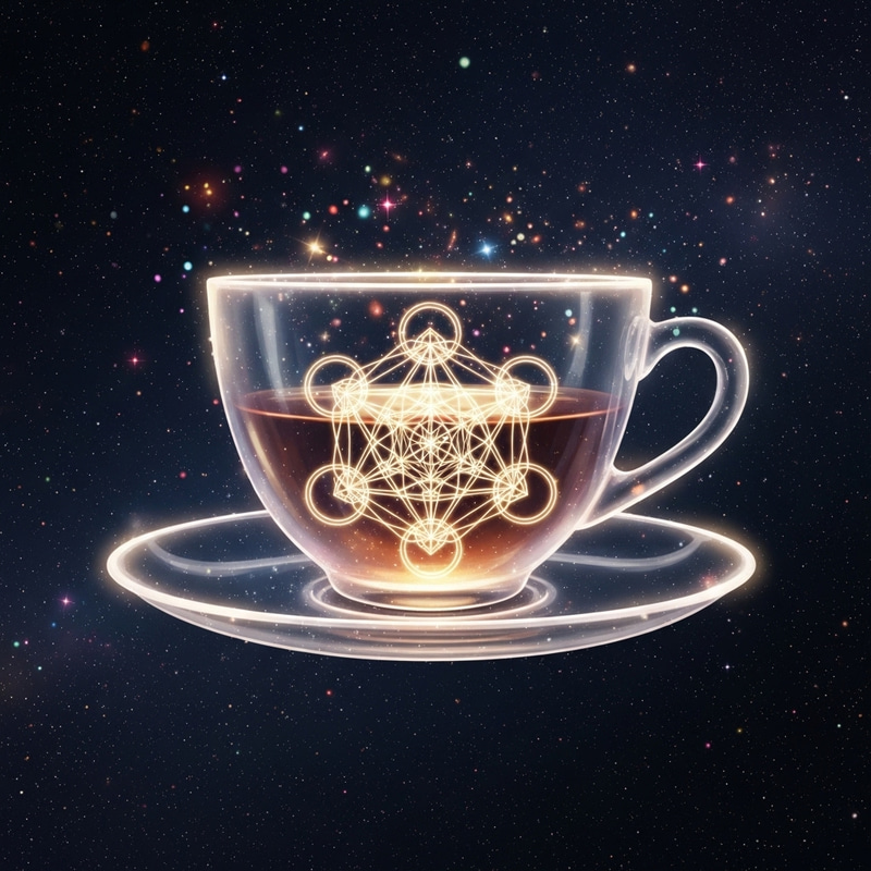 Ethereal Teacup in a Starry Void
