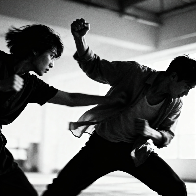 Intense Fight Between Two People Intense Fight Between Two People