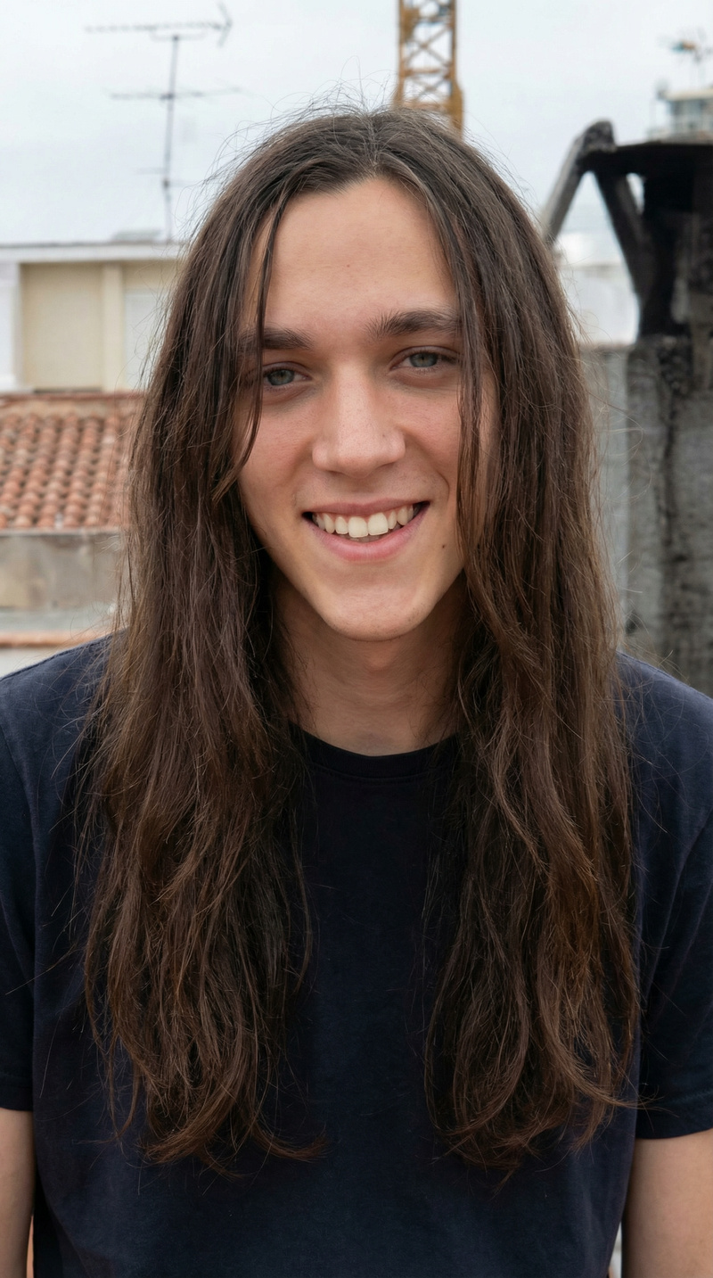 Modern Transformation of Teenage Boy Portrait