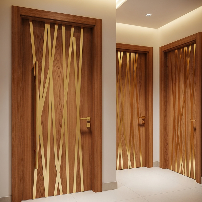 Modern Solid Wood Entrance Door Design Modern Solid Wood Entrance Door Design