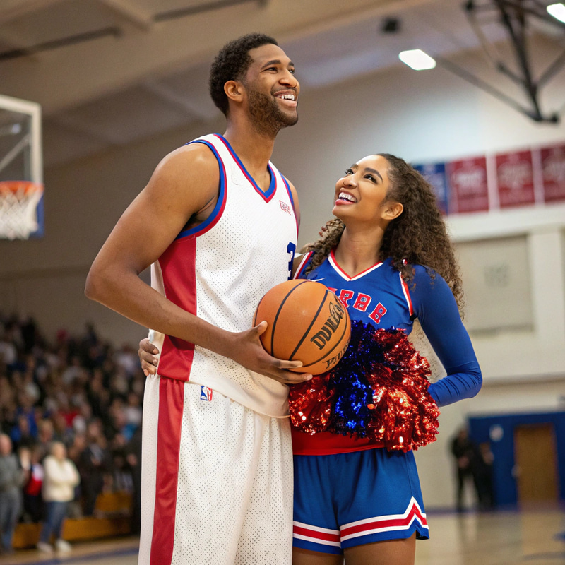 Basketball Player & Cheerleader Couple