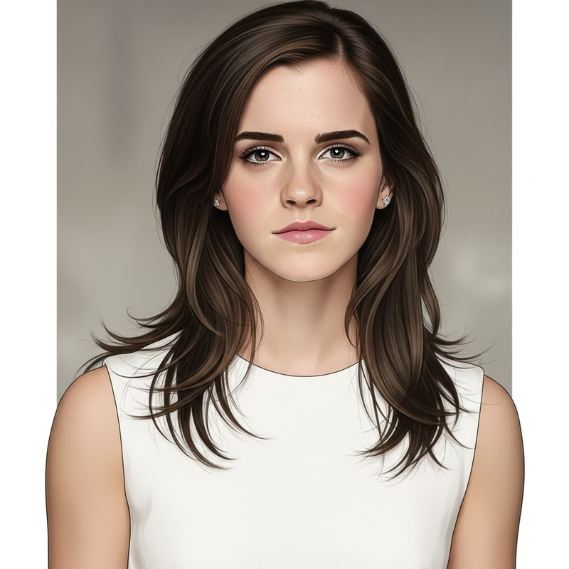 Emma Watson Illustration Art Emma Watson Illustration Art