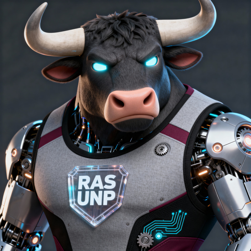 Futuristic Cybernetic Bull Mascot 3D Animation Futuristic Cybernetic Bull Mascot 3D Animation