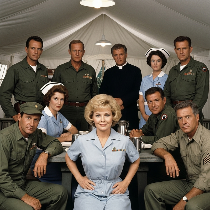 Mash Characters in Heavenly Mess Tent