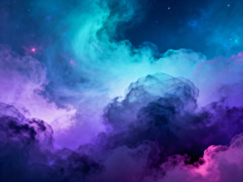 Dreamy Nebula Sky Background Art