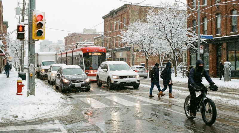 Winter Wonderland: Snowy Day in Toronto Winter Wonderland: Snowy Day in Toronto