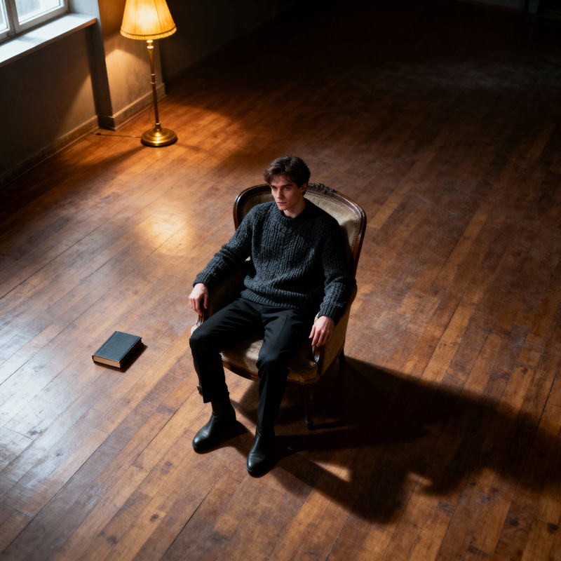 Cinematic Style in a Vintage Room Setting Cinematic Style in a Vintage Room Setting