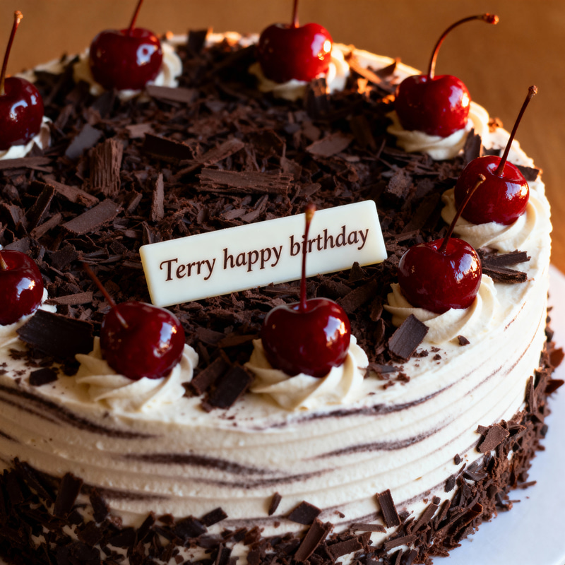 Delicious Black Forest Cake for Terry's Birthday Delicious Black Forest Cake for Terry's Birthday