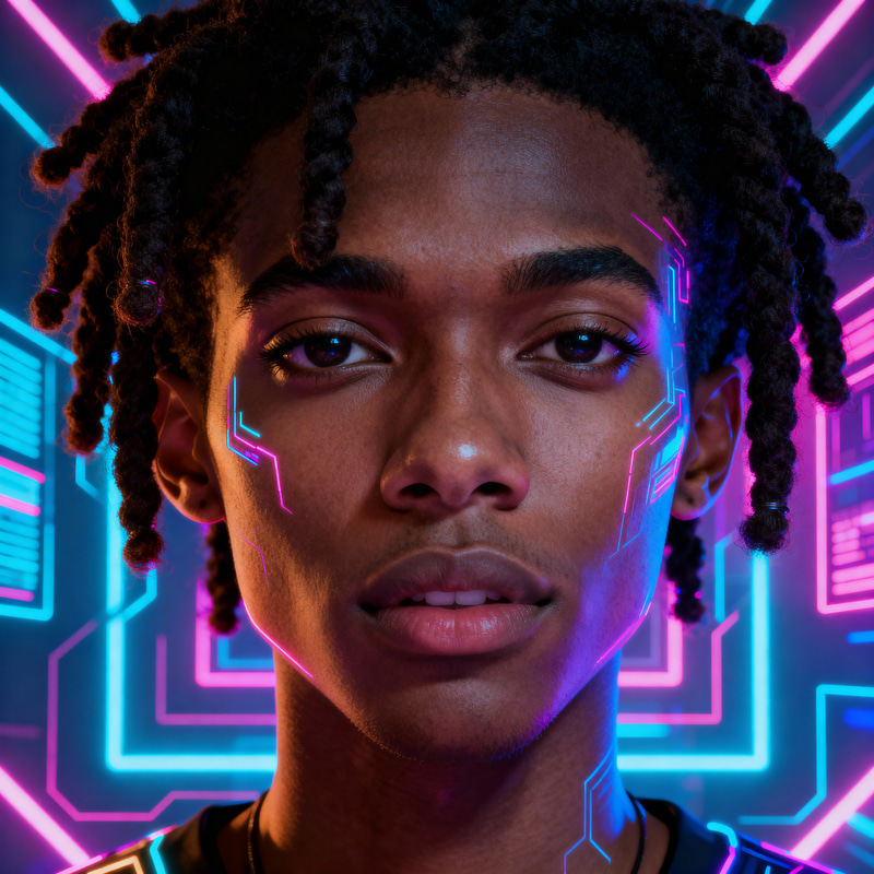 Stylish Dark Skin Twists in Web3 Aesthetic Stylish Dark Skin Twists in Web3 Aesthetic