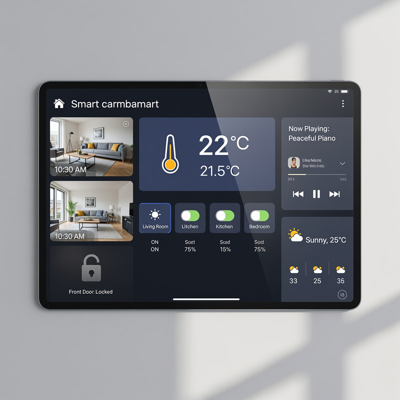 Modern Smart Home Dashboard - Connected Devices