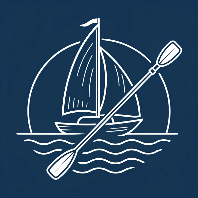 Sail and Paddle Logo Design Sail and Paddle Logo Design