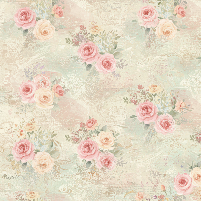 Shabby Chic Digital Paper Design | Floral Patterns