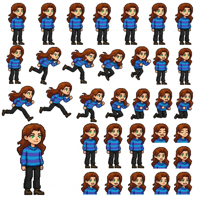 Pixel Art Sprite Sheet for Games | Character Animation Pixel Art Sprite Sheet for Games | Character Animation