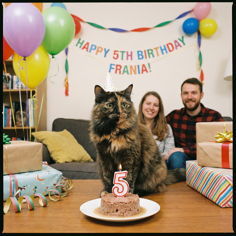 Frania the Cat's 5th Birthday Celebration Ideas Frania the Cat's 5th Birthday Celebration Ideas