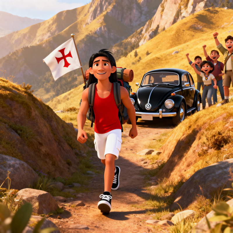 Pixar Style Animation of Scout Adventure Pixar Style Animation of Scout Adventure