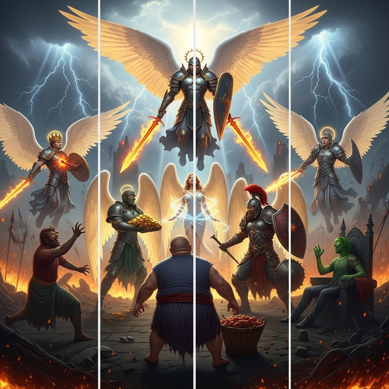 Epic Battlefield of Angels vs. Seven Deadly Sins Epic Battlefield of Angels vs. Seven Deadly Sins