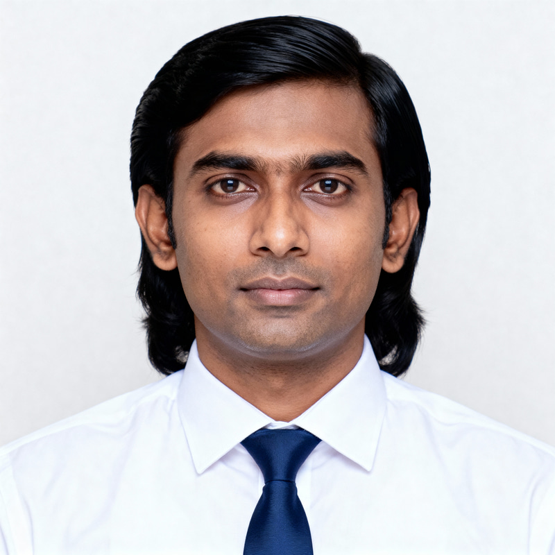 Professional Passport Photo of South Asian Man Professional Passport Photo of South Asian Man