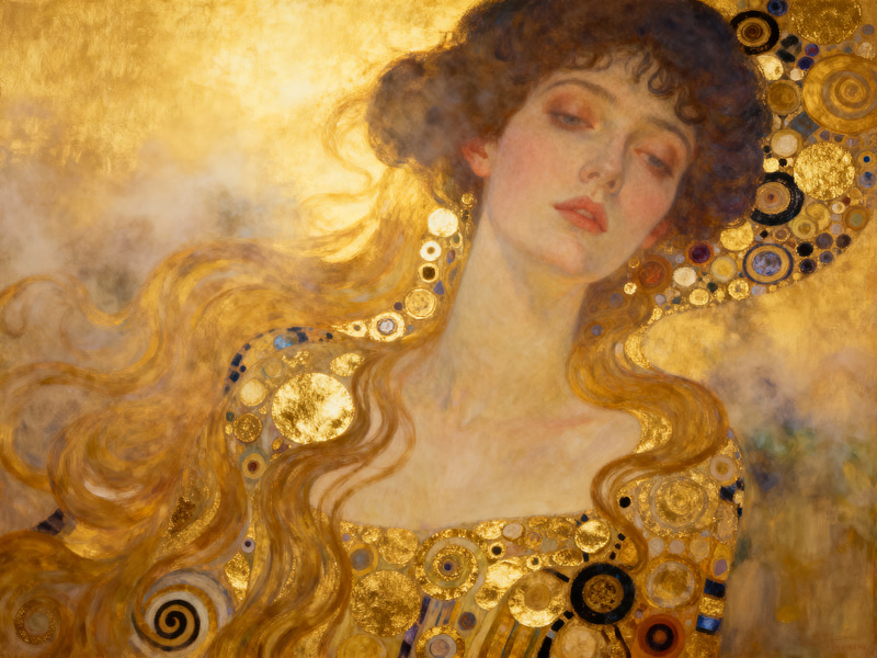 Stunning Klimt Style Portraits with Soft Light Effects