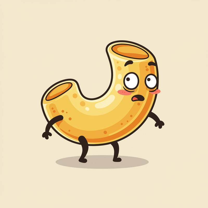 Mascot Macaroni Cuck - Fun and Quirky Design