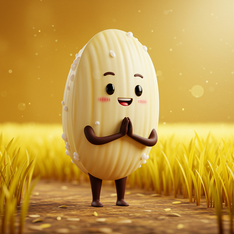 Thankful Rice Mascot - Gratitude in Every Grain Thankful Rice Mascot - Gratitude in Every Grain