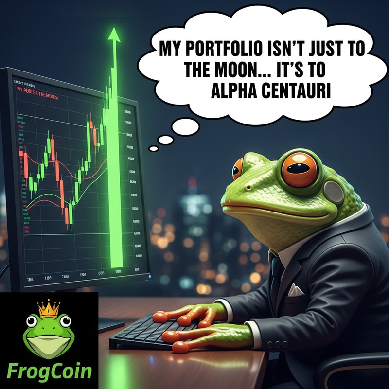 Funny Frog Meme for Memecoin Lovers Funny Frog Meme for Memecoin Lovers