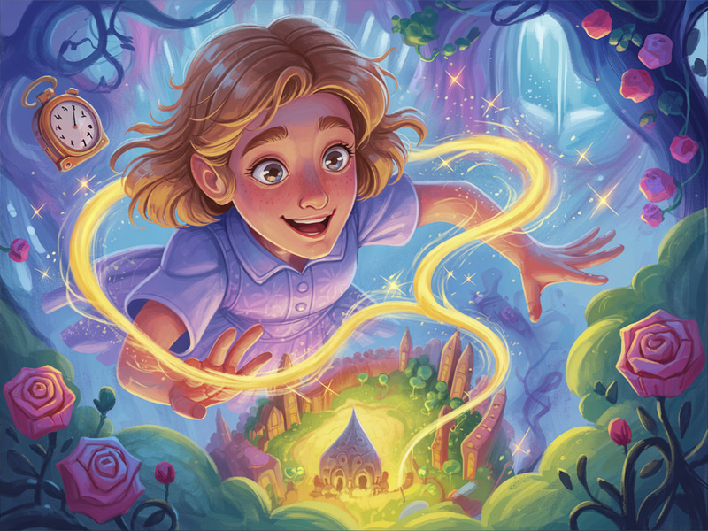 Clara's Magical Journey into the Glowing Labyrinth Clara's Magical Journey into the Glowing Labyrinth