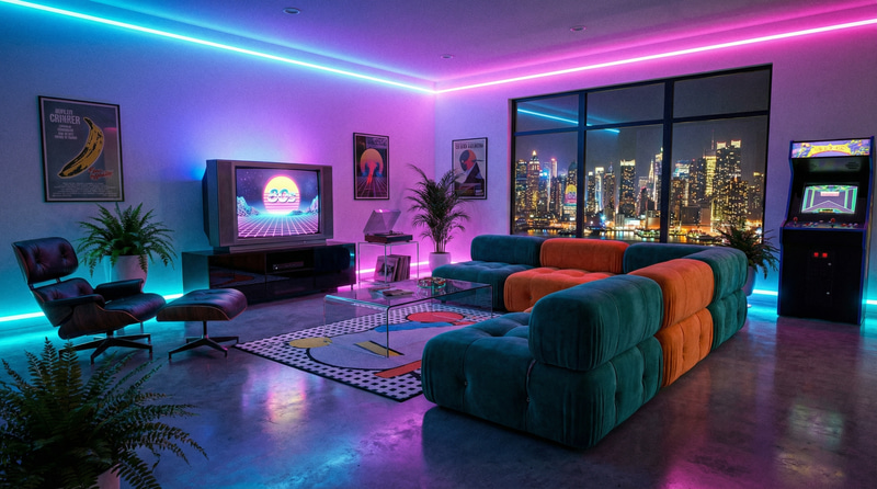 Stunning Retrowave Living Room Design Ideas