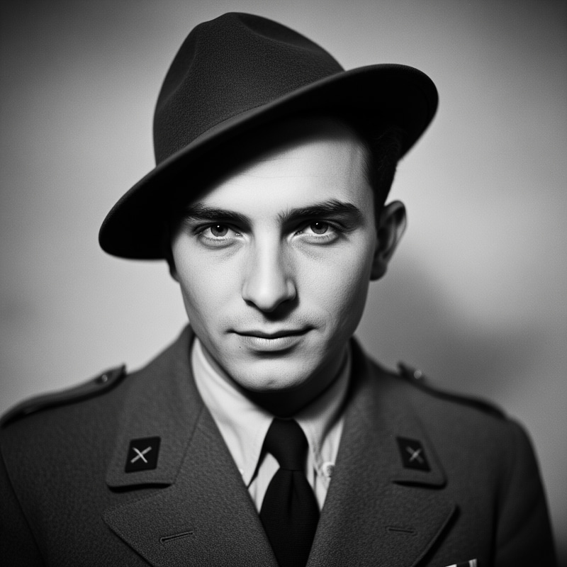1940s Italian Portrait: Stoic War-Time Photography
