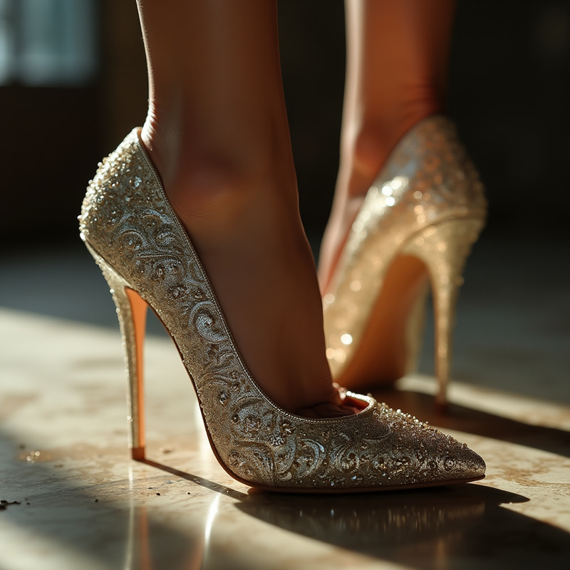 Elegant High-Heeled Shoe in High Fashion Photography Elegant High-Heeled Shoe in High Fashion Photography