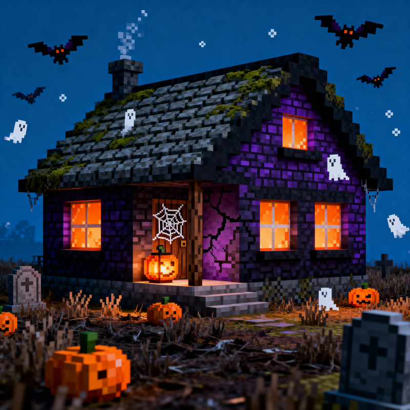 Spooky Halloween Minecraft House Ideas Spooky Halloween Minecraft House Ideas
