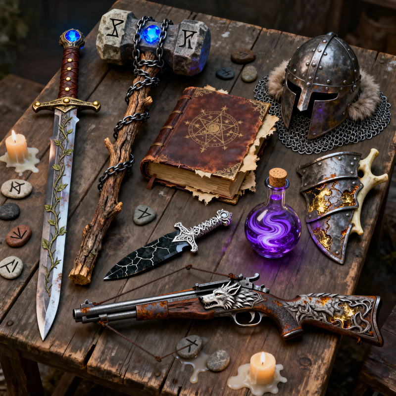 Fantasy RPG Character Items & Weapons Fantasy RPG Character Items & Weapons