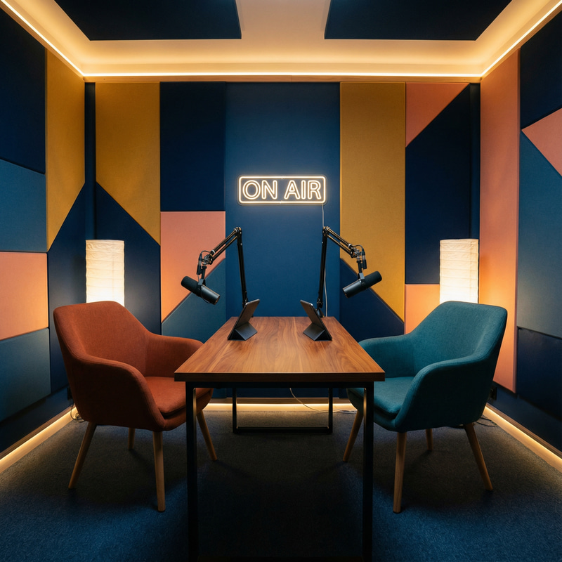 Modern Podcast Studio Design Ideas
