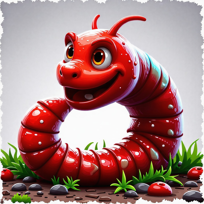 Cute & Funny Cartoon Worm: Worms Armagedon Style Cute & Funny Cartoon Worm: Worms Armagedon Style