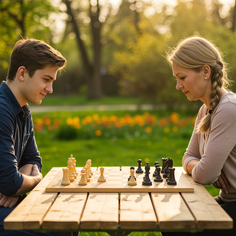 Chess Game in Spring Chess Game in Spring