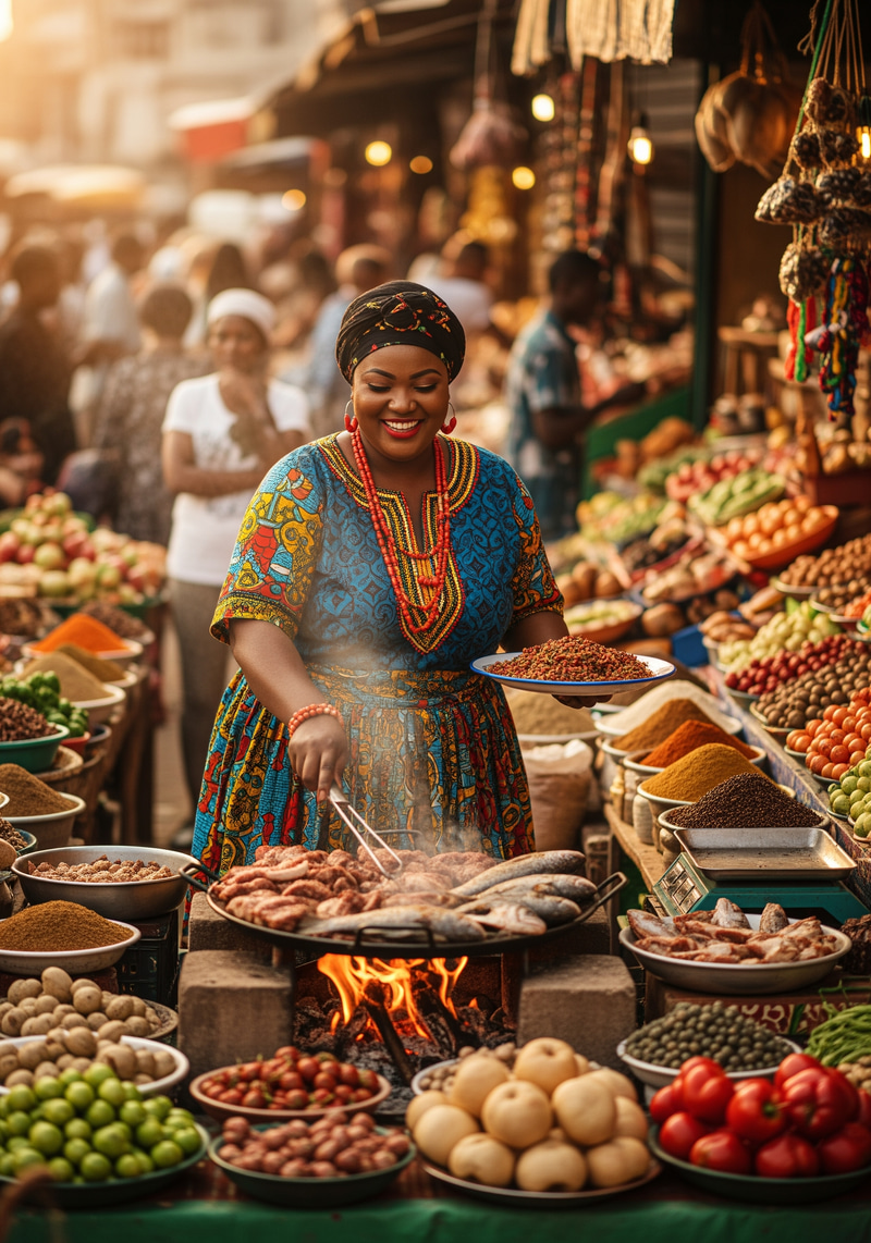 Vibrant African Market: Cooking & Culture Celebration