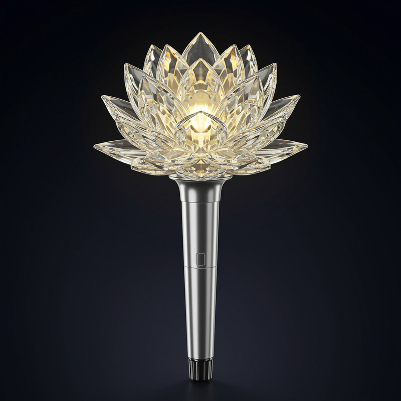 Crystal Lotus Flower K-Pop Lightstick Crystal Lotus Flower K-Pop Lightstick