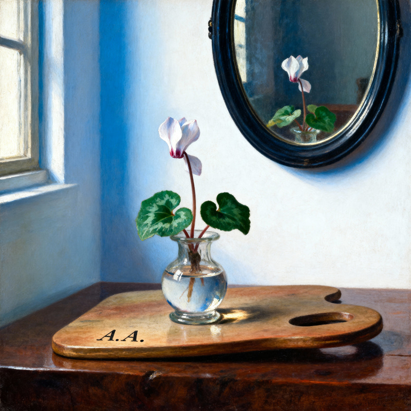 17th Century Dutch Still Life with Cyclamen Flower
