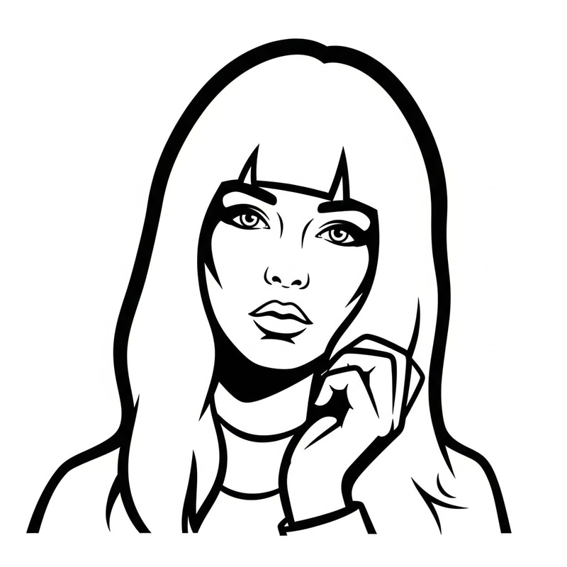 Bold Outline Illustrative Image Creation Bold Outline Illustrative Image Creation