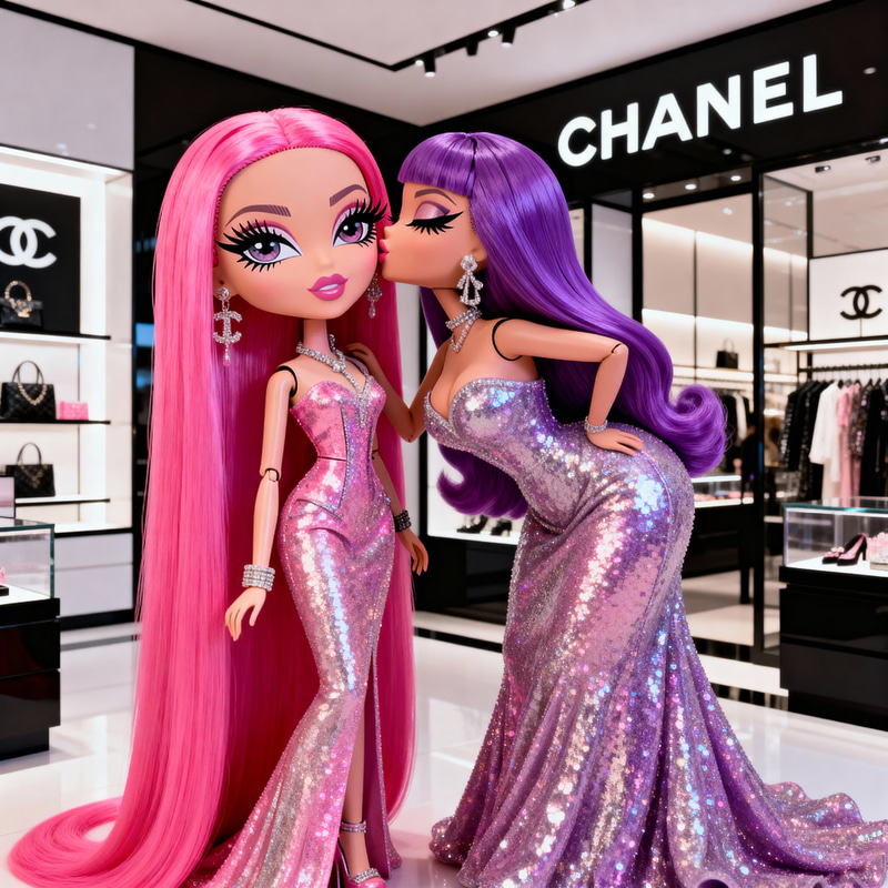 Bratz Fashion: Glamorous Women at Chanel Shop Bratz Fashion: Glamorous Women at Chanel Shop