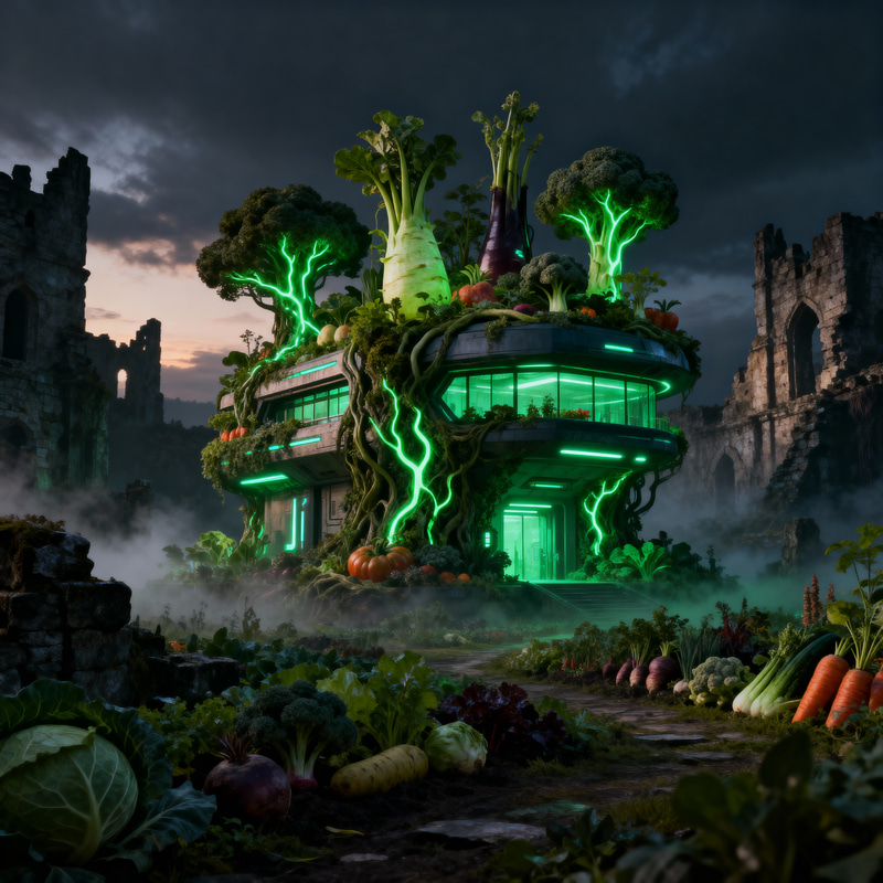 Futuristic Eco-Building in a Dark Age