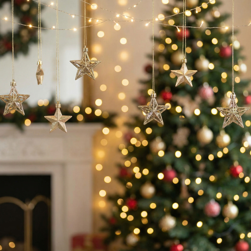 Christmas Portrait Background with Stars Christmas Portrait Background with Stars