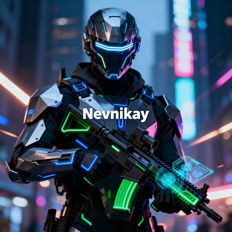 Futuristic Cyberpunk Avatar Art | Nevnikay