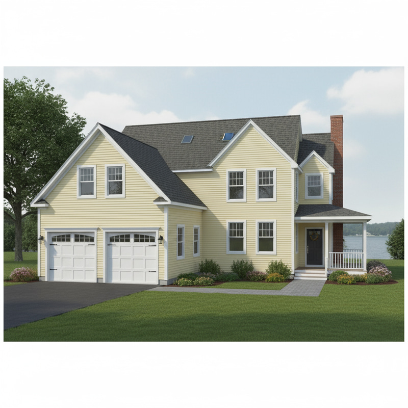 3D Design of Executive Home with Garage Addition 3D Design of Executive Home with Garage Addition