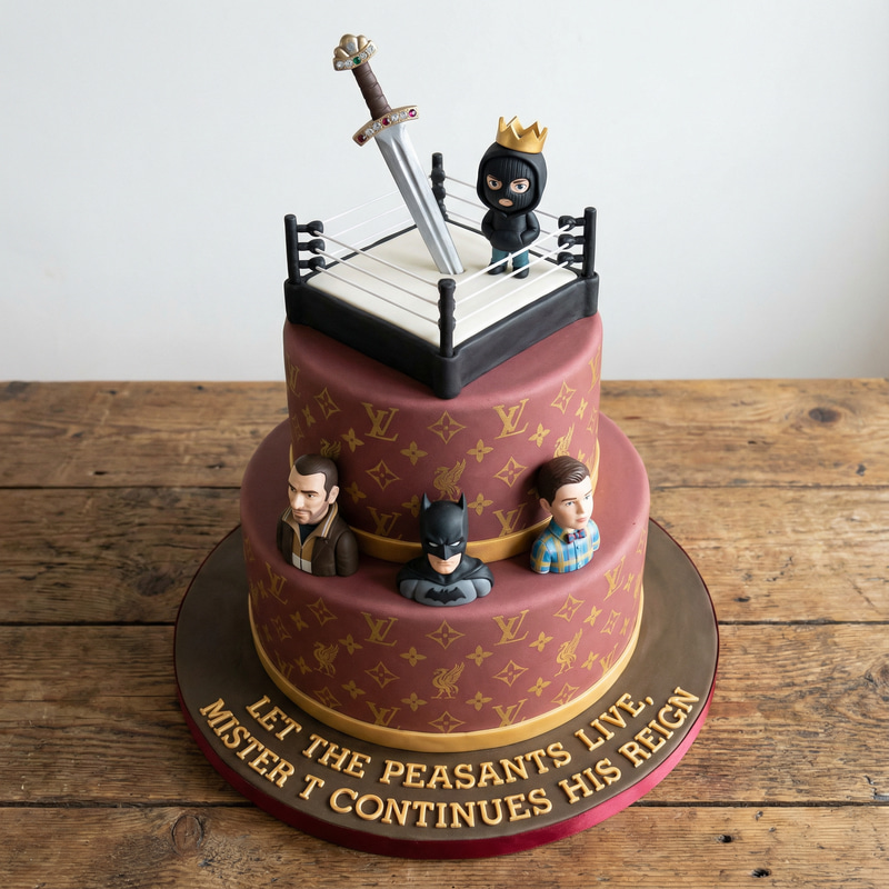 Unique Cake Design with WWE and Liverpool Themes Unique Cake Design with WWE and Liverpool Themes
