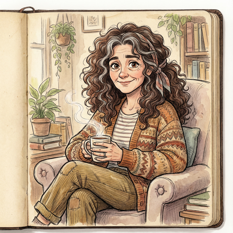 Charming Cartoon Woman Illustration Charming Cartoon Woman Illustration